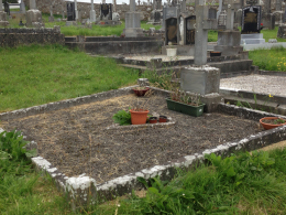 Before grave restoration